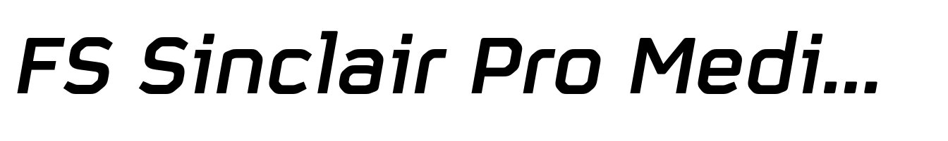 FS Sinclair Pro Medium Italic